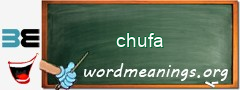 WordMeaning blackboard for chufa